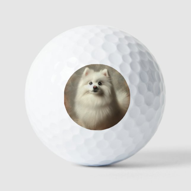 Pelotas De Golf American Eskimo Dog (Anverso)