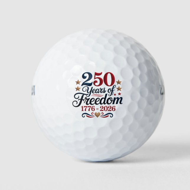 Pelotas De Golf America's 250th Anniversary Freedom (Anverso)