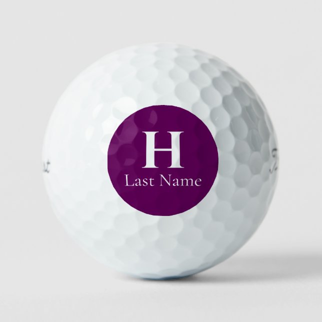 Pelotas De Golf Amethyst Circle Personalized Golf Ball (3) HAMbWG (Anverso)