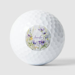 Pelotas De Golf Amethyst Meadow. Tensión de flores de campo silves