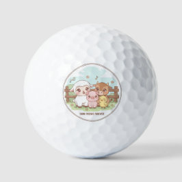 Pelotas De Golf Amigos de la granja para siempre - lindos y acoged