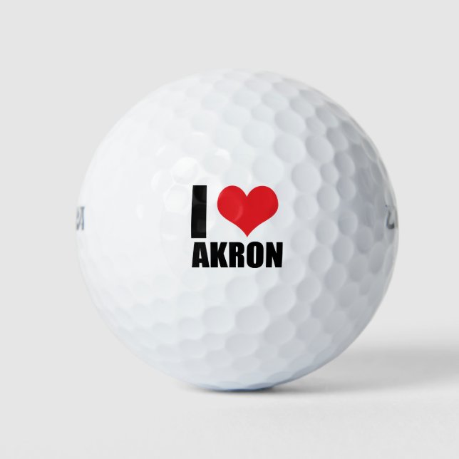 Pelotas De Golf Amo a Akron (Anverso)