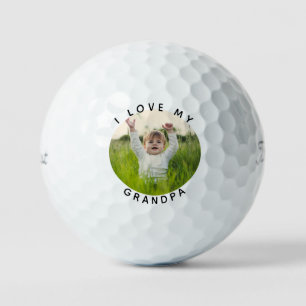 Pelotas De Golf Amo a mi abuelo Título de la foto del nieto Titlei