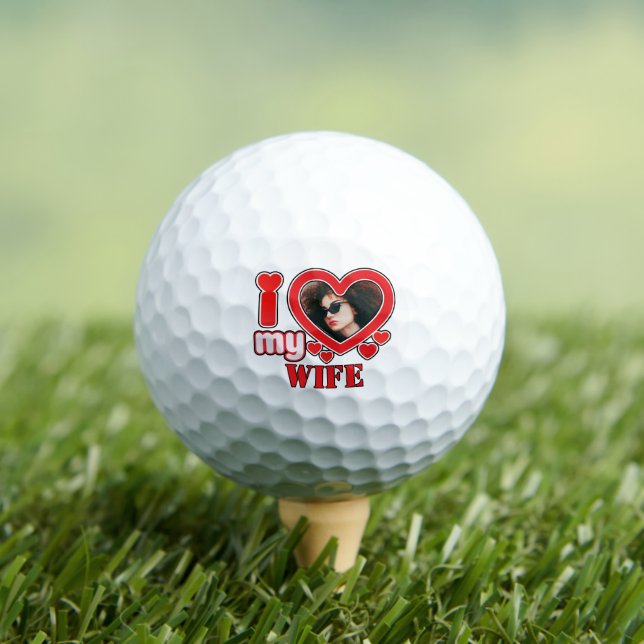 Pelotas De Golf Amo A Mi Esposa Personalizada (Camiseta in situ)