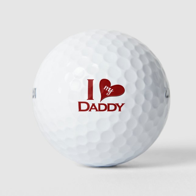 Pelotas De Golf Amo a mi papá (Anverso)