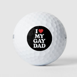 Pelotas De Golf Amo a mi papá gay quiero a mi papá gay