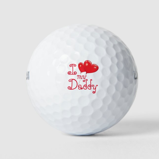 Pelotas De Golf Amo A Mi Papi (Anverso)