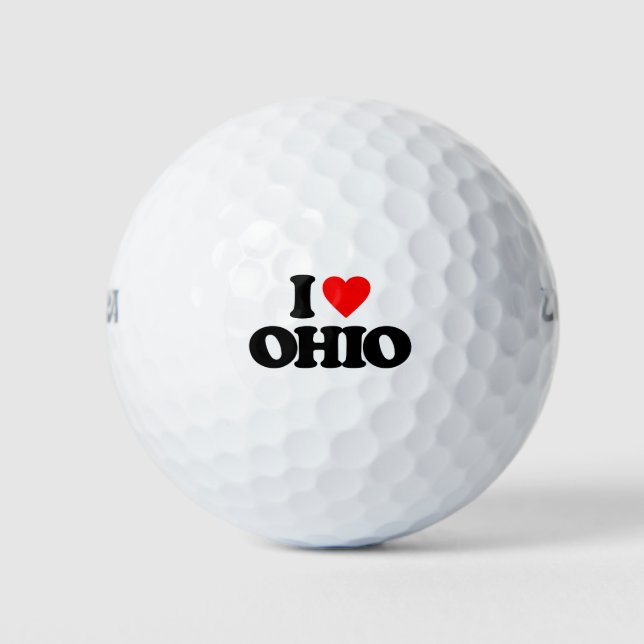 PELOTAS DE GOLF AMO A OHIO (Anverso)