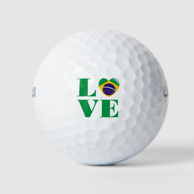 Pelotas De Golf Amo Brasil (Anverso)