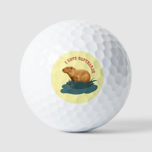 Pelotas De Golf Amo Capybaras (Anverso)