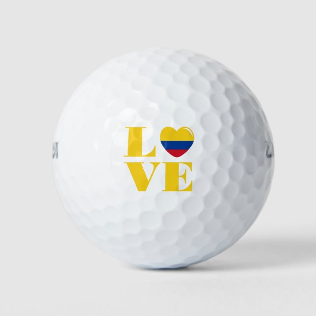 Pelotas De Golf Amo Colombia (Anverso)