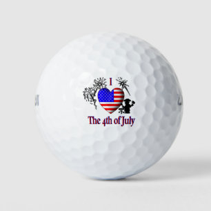 Pelotas De Golf Amo el 4 de Julio