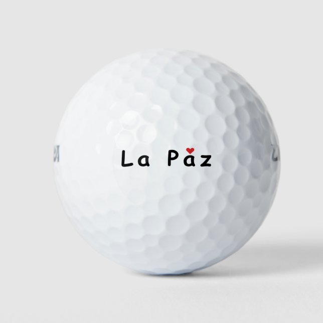 Pelotas De Golf Amo La Paz (Anverso)