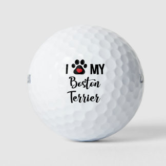 Pelotas De Golf Amo mi Terrier de Boston
