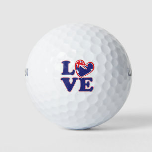 Pelotas De Golf AMOR-con-Australia-Corazón