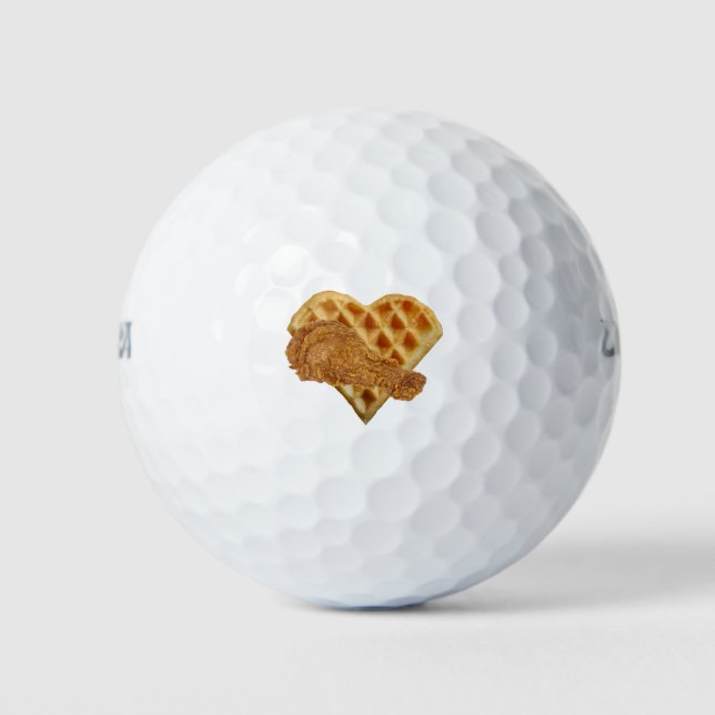 Pelotas De Golf amor de los gofres de pollo (Anverso)