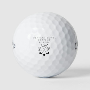 Pelotas De Golf 'Amor Perfecto, Círculo Perfecto' Boda Personaliza