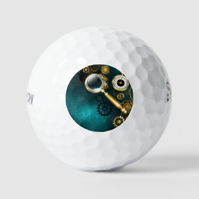 Pelotas De Golf Ampliador en estilo Steampunk (Anverso)
