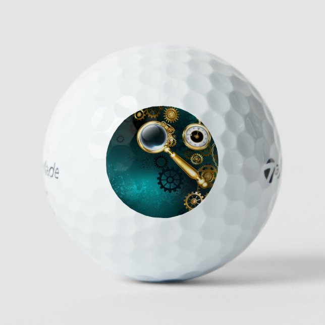 Pelotas De Golf Ampliador en estilo Steampunk (Anverso)