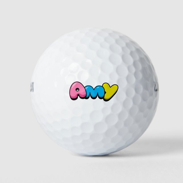 Pelotas De Golf Amy (Anverso)