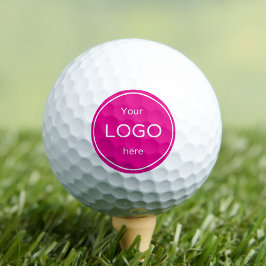 Pelotas De Golf Añadir el logo de su empresa golf rosa brillante
