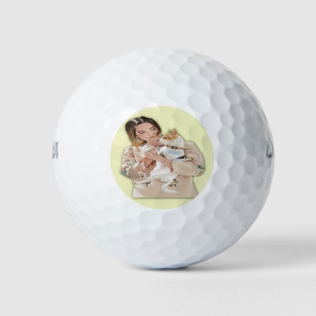 Pelotas De Golf Añadir imagen personalizada (Anverso)