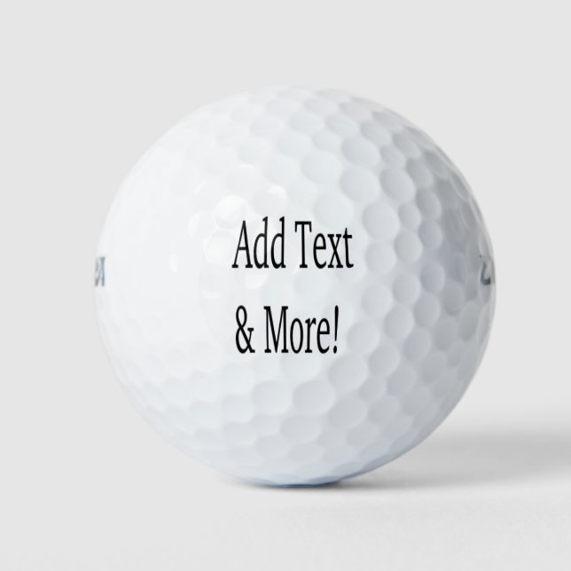 Pelotas De Golf ¡Añadir texto y más! Personalizar Su Propio Person (Anverso)