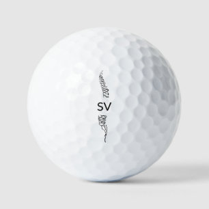 Pelotas De Golf Anatomía de la columna vertebral humana monograma 