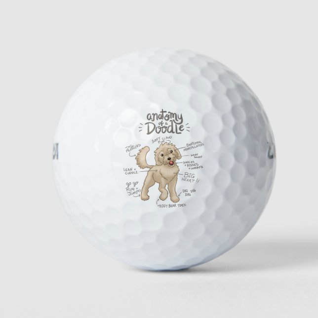 Pelotas De Golf Anatomía de un perro (Anverso)