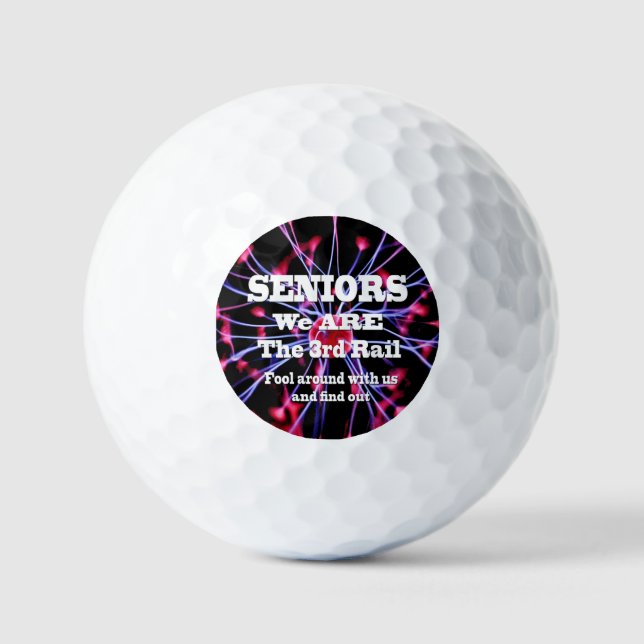 Pelotas De Golf Ancianos Somos El Tercer Tren (Anverso)