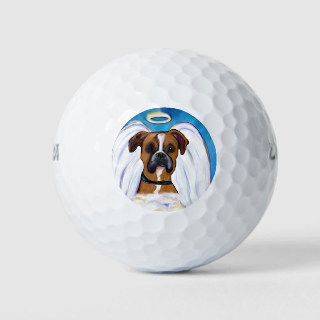 Pelotas De Golf Angel Boxer Dog (Anverso)