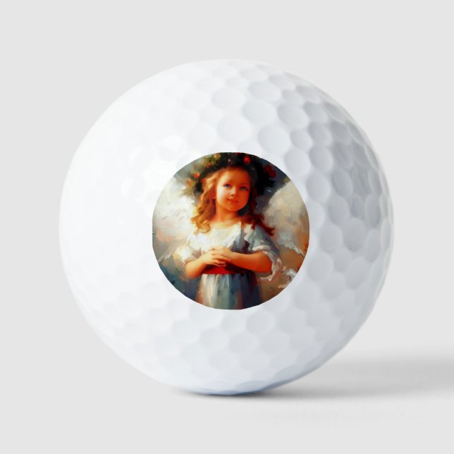Pelotas De Golf Ángel navidades (1) (Anverso)