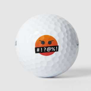 Pelotas De Golf Angry Face Emoji