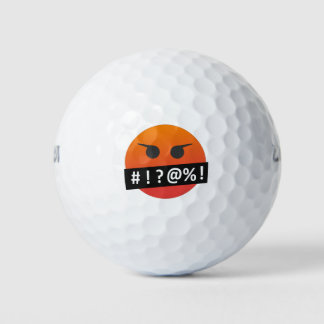 Pelotas De Golf Angry Face Emoji