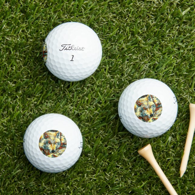 Pelotas De Golf AnimalArt_Wolf_003 (Césped in situ)