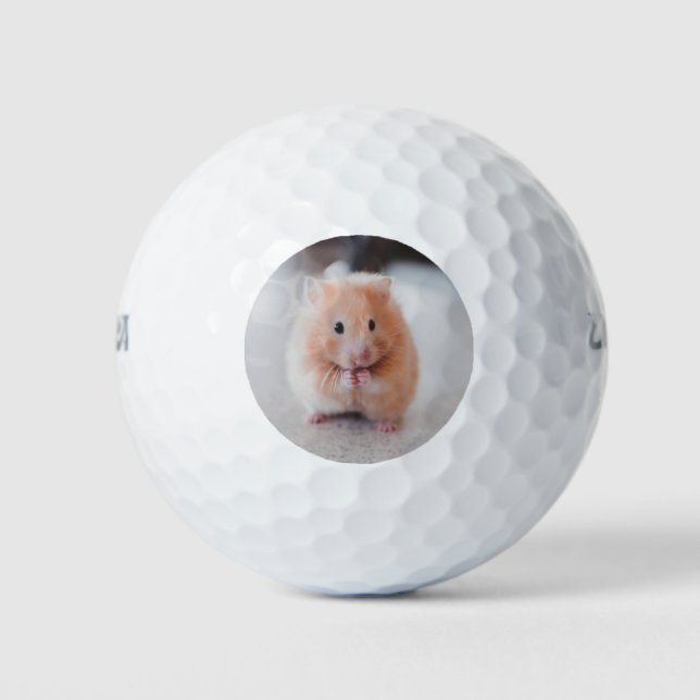 Pelotas De Golf Animales De Amor De Hámster Cute (Anverso)