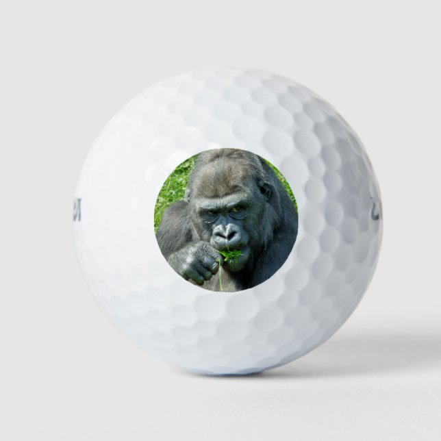 PELOTAS DE GOLF ANIMALES SALVAJES - GORILLAS (Anverso)