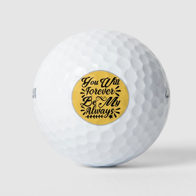 Pelotas De Golf Aniversario (Anverso)