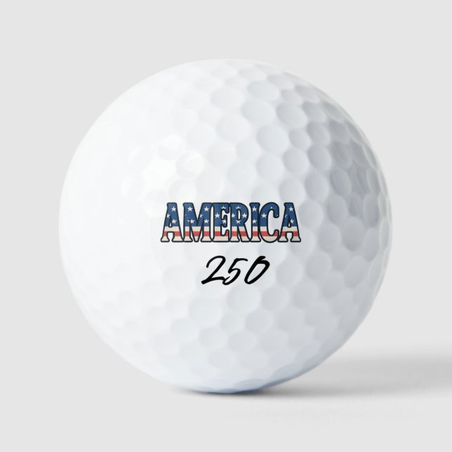 Pelotas De Golf Aniversario 250 de América (Anverso)