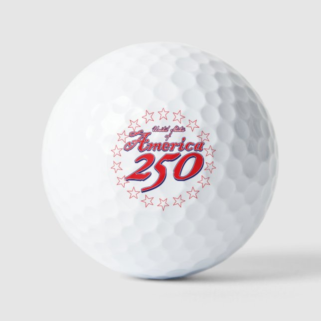 Pelotas De Golf Aniversario 250 de América (Anverso)