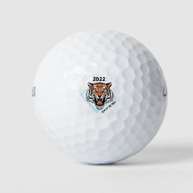 Pelotas De Golf Año del Tigre 2022 (Anverso)