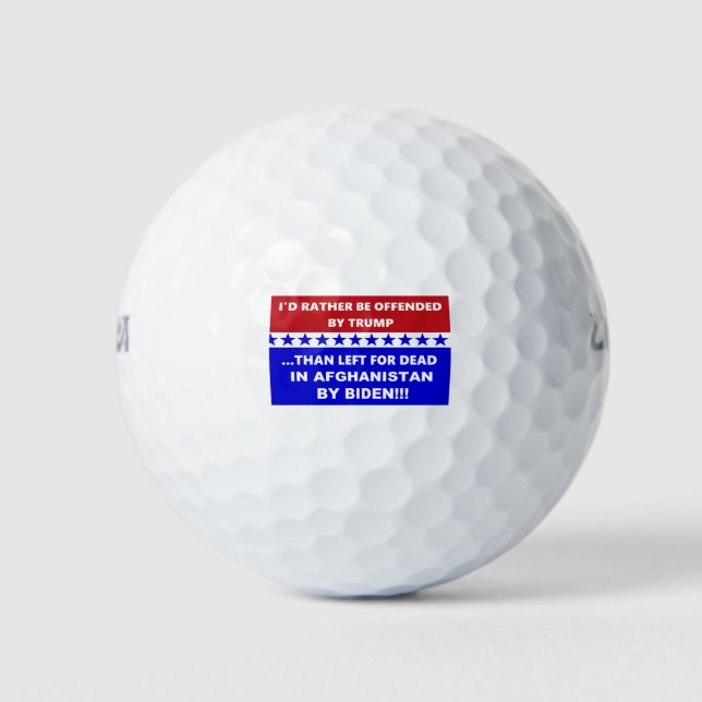 Pelotas De Golf Anti Biden Afghanistan Left For Dead (Anverso)