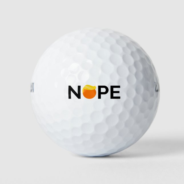 Pelotas De Golf Anti-Trump - Edición No-Papa (Anverso)