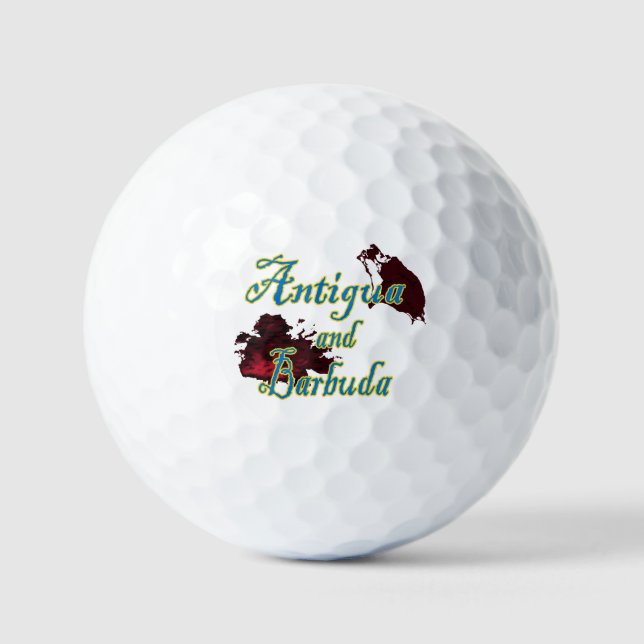 Pelotas De Golf Antigua and Barbuda (Anverso)