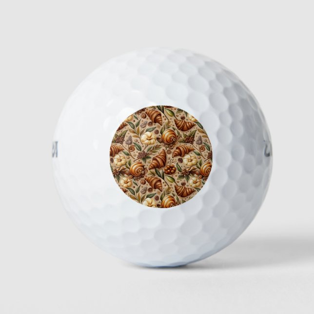 Pelotas De Golf Antojándose Croissants  (Anverso)