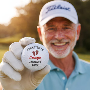 Pelotas De Golf Anuncio de embarazo a los abuelos Anuncio de bebé