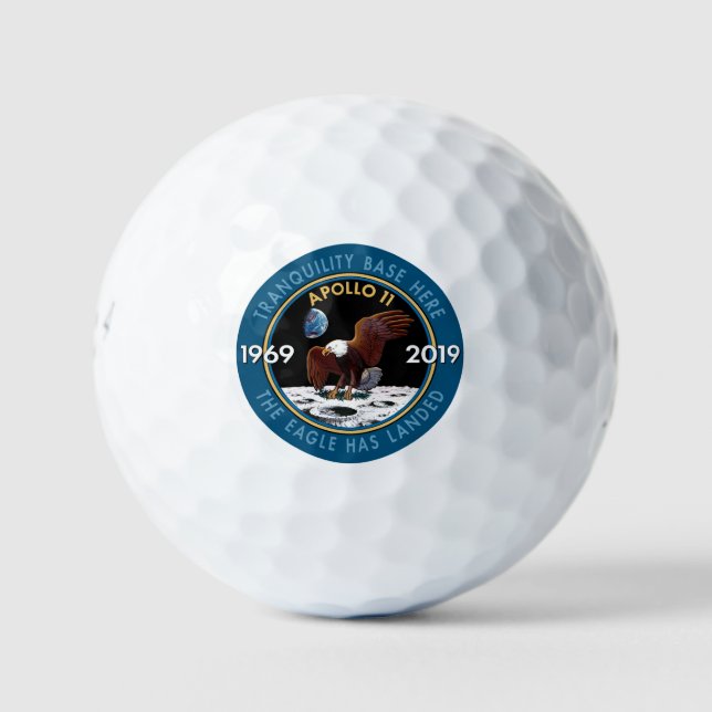 Pelotas De Golf Apolo 11 50º aniversario Misión Parche Insignia (Anverso)