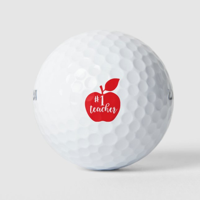 Pelotas De Golf Apple maestro número uno (Anverso)