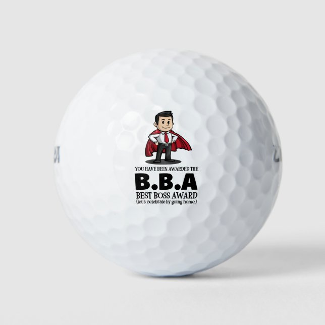 Pelotas De Golf Apreciación del empleado de Boss Day (Anverso)