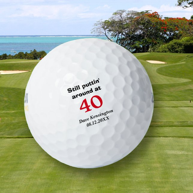 Pelotas De Golf Aproximadamente 40 cumpleaños personalizados (Subido por el creador)